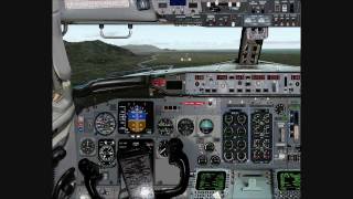 FS9 Australian Airlines B737-300 R33 Cairns landing