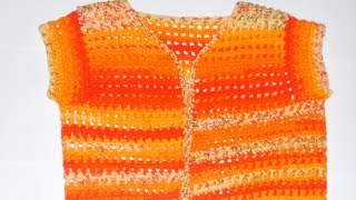 Жилетка крючком для женщин