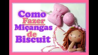 Como fazer miçangas de biscuit para pingentes