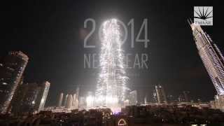 Burj Khalifa Downtown Dubai New Year's Celebrations 2014 #BeThere