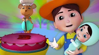 ลูบเค้ก เพลงเด็กไทย เพลงสำหรับเด็ก Pat A Cake Pat A Cake Baker's Man Children Song  Farmees Rhymes