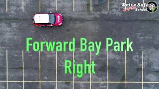 A Drones View & Tutorial of the Forward Bay Parking Manoeuvre UK driving test from 4th December 2017