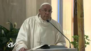 Papa Francesco nell'omelia: l'amore è fedele, perseverante, fecondo