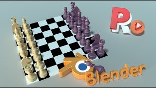 Создаем шахматы и шахматную доску в Blender 3D. Тела вращения. Для начинающих.