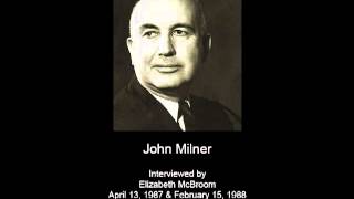 Milner, John - Audio Oral History Interview 1988 - CSWA