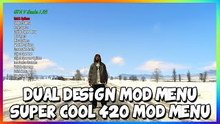 GTA 5 ONLINE - DUAL DESIGN MOD MENU - SUPER COOL 420 MOD MENU 1.24/TU24 (GTA 5 MODS)