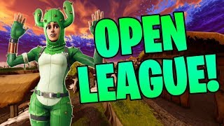OPEN LEAGUE! Making My Way Up! - Fortnite Battle Royale