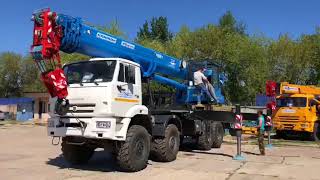 Обзор нового автокрана 40 тонн, Камаз 63501 (вездеход), стрела 34 метра