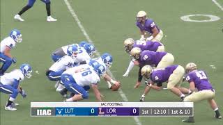 Loras College Football vs Luther College Norse