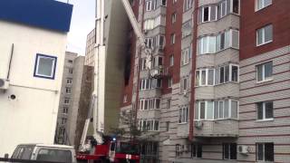 Пожар на ул. Олимпийской в Тюмени