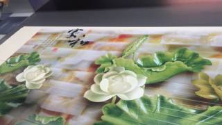 3D pvc wall printing machine high quality 3d effect inkjet wall PVC printing machine