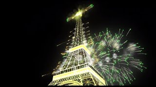FWSim - Paris, Tour Eiffel 3D [HD] (with smoke effect and camera moves)