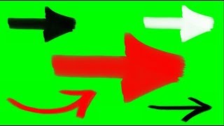 Стрелки на хромакее  hd: футажи для видеомонтажа