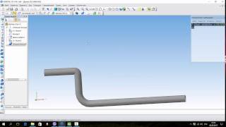 Компас-3D v16. Параметрическое определение длины развертки гнутой трубы.