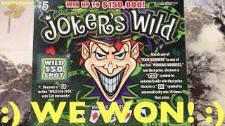 KEEPING THE SCRATCHERS DREAM ALIVE!!! Jokers Wild CA Lotto Scratchers - Keph G#3/R#10