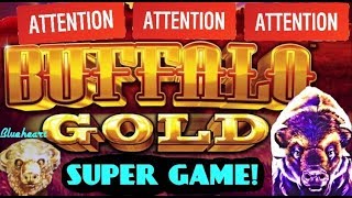 ★GOT SUPER GAME AGAIN!★ BUFFALO GOLD slot machine  BONUS BIG WIN! (Wonder 4 Tall Fortunes)