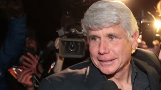 Former-Illinois governor Rod Blagojevich holds a press conference after prison pardon