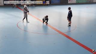Indoor Lacrosse DM 2019 Halbfinale Herren SG Hannover/Bielfeld vs. HLC München - 1. Hälfte