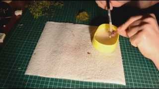 Как сделать кусты для диорамы из доступных материалов. Making shrub
