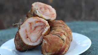 Копченый куриный рулет, супер вкусный
