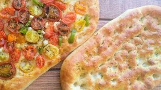 طريقة عمل خبز  الفوكاشيا الايطاليه من اروع الوصفات خطوه بخطوه italian focaccia