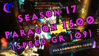 Diablo III Season 17 - TrepChains Paragon 1600 - GR 109 Speed