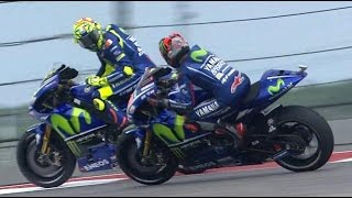 Vinales Angry With Rossi - Crashed Moment MotoGP Austin 2017