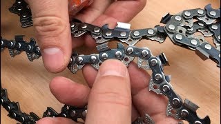 Как отличить оригинальную цепь STIHL от подделки