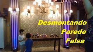 Como Desmontar Forração - Parede falsa - Painel de tecido