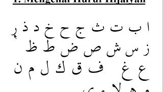 CARA CEPAT BISA BACA QUR'AN BAGIAN 1