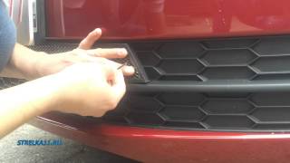 Защита радиатора для SKODA RAPID 2014г.в. (Хром) - strelka11.ru