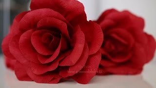Rosas de Papel crepe | Flores de papel crepe | San Valentin
