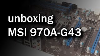 Распаковка Материнской платы MSI 970A-G43 из Rozetka.com.ua