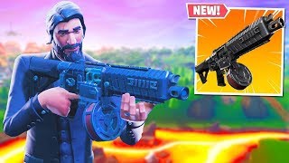 The New DRUM SHOTGUN In Fortnite.. (NEW SHOTGUN GAMEPLAY)