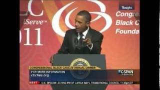 Biggest Mistake Ever(Obama) Loses Cool, Shows Ghetto Side at Congressional Black Caucus Dinner