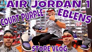 AIR JORDAN 1 "COURT PURPLE" | EBLENS IN STORE VLOG