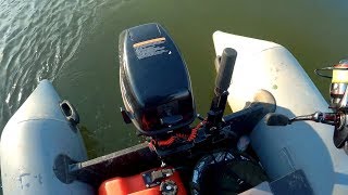 Вся правда после эксплуатации китайского мотора. Зимний спиннинг с лодки в мороз