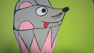 Оригами из бумаги  Мышка Рукавичка Mouse Оrigami 折り紙  折纸