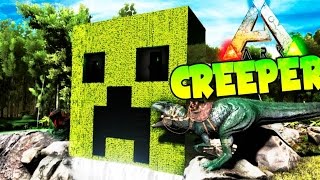 UN CREEPER EN ARK !! WTF ?? ARK SURVIVAL EVOLVED CREEPER MINECRAFT EN ARK MODS Makigames