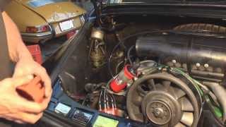 Porsche Valve Adjusting, Oil Chg, New Plugs Cap & Rotor - DIY German Aircooled Garage #5