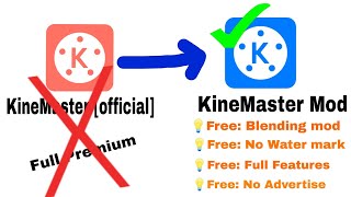 #kinemaster, KineMaster Unlock versan, logo gayab, /Enable Video layer/Free Blending Option/