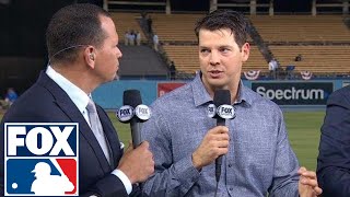 Rich Hill joins FOX MLB Crew to discuss the big win in Game 6 | 2017 MLB Playoffs | FOX MLB