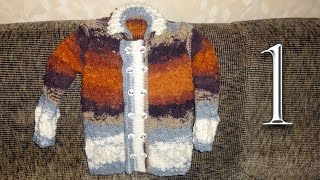 Как связать детский жакет для мальчика спицами