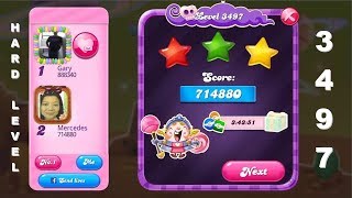 Candy Crush Saga 3497   |   HARD LEVEL   |   3-Star ⭐⭐⭐