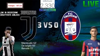 Juventus-Crotone IN LIVE| SONO RITORNATE LE LIVE!!! |