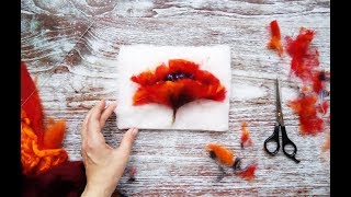 Как нарисовать шерстью мак? Картины из шерсти, мастер-класс