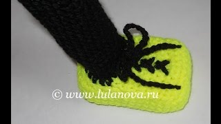Ножка - how to crochet legs - вязание крючком для игрушек