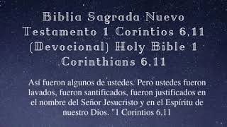 Santa Biblia Sagrada Nuevo Testamento 1 Coríntios 6,11 { Devocional }