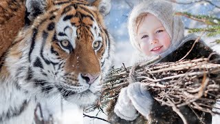 ГОЛОДНАЯ ТИГРИЦА напала на маленькую девочку по дороге в деревню. Вот что сделала девочка