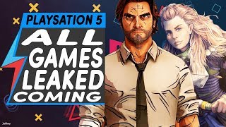 PLAYSTATION 5 GAMES LEAKED  All The Games Coming to PS5 Games Leaked